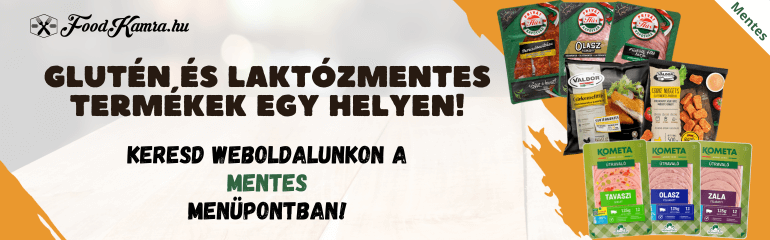 Mentes menüpont - A glutén és laktózmentes termékeknek