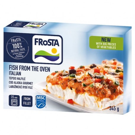 Frosta tepsis halfilé olasz módra 345 g
