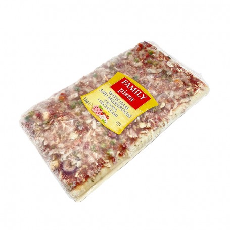 Kinga pizza family sonka-gomba 1000g 