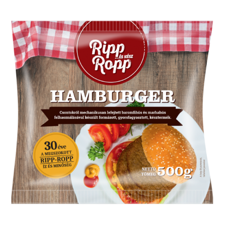 Ripp-ropp sertés hamburger 600 g 