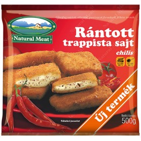 Natural Meat rántott trappista sajt chilis 450 g 