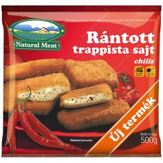 Natural Meat rántott trappista sajt chilis 450 g 