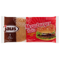 Jaus hamburger mega szezámmagos 4 db 300 g