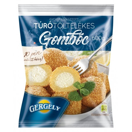 Gergely túrótöltelékes gombóc 600 g