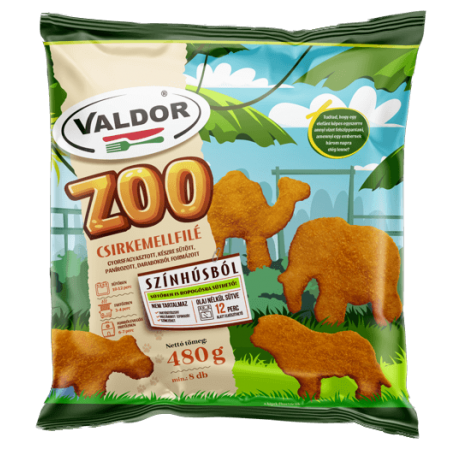 Valdor panírozott Zoo csirkemellfilé 480 g