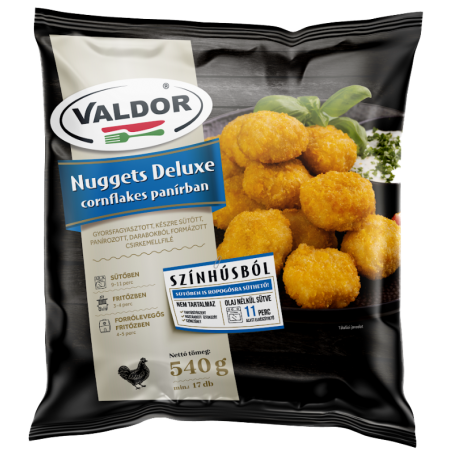 Valdor nuggets deluxe cornflakes panírban 540 g