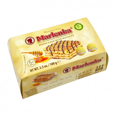 Marlenka mézes diós torta 100 g