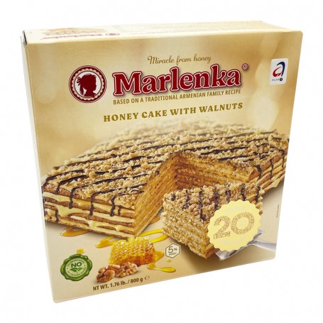 Marlenka mézes diós torta 800 g