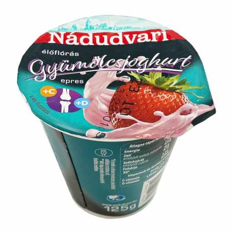 Nádudvari eper vit. joghurt 125 g 