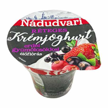 Nádudvari réteges joghurt erdeigyümölcsös 180 g