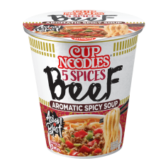 Nissin Cup 5fűszeres marha leves 64 g