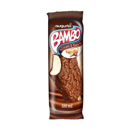 Augusto Bambo Tejszínes jégkrém mogyoródarabokkal 100 ml