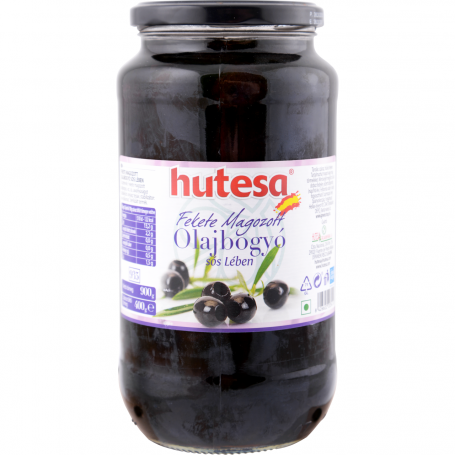 Hutesa fekete magozott olajbogyó 935 ml