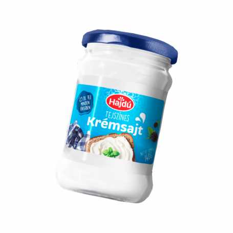 Hajdú tejszínes krémsajt üveges 140 g