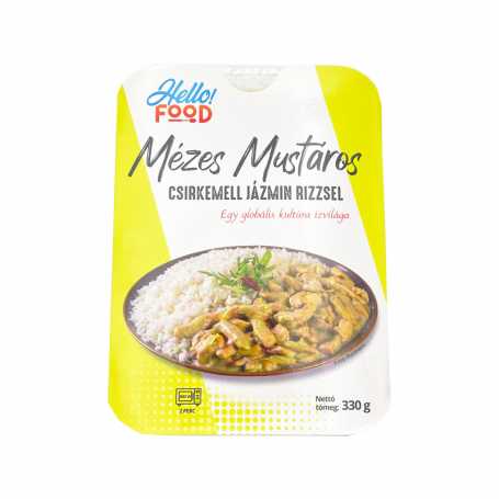 Hello Food Mézes mustáros csirkemell jázmin rizzsel 330 g