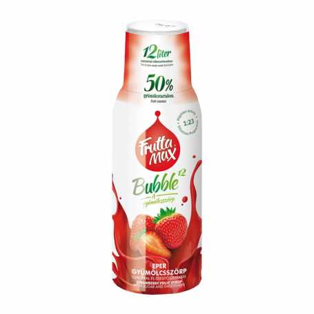 FM Bubble12 eper gyümölcsszörp 500 ml (DRS)