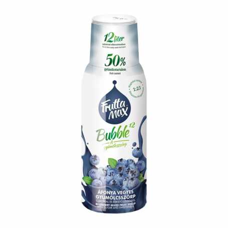 FM Bubble12 áfonya gyümölcsszörp 500 ml (DRS)