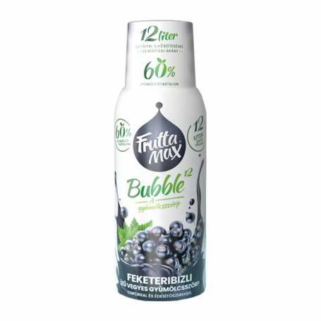 FM Bubble12 feketeribizli gyümölcsszörp 500 ml (DRS)