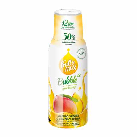 FM Bubble12 mangó gyümölcsszörp 500 ml (DRS)