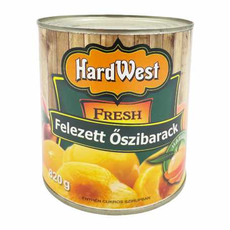 Hardwest őszibarackbefőtt 820 g
