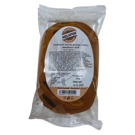 Nelapek prémium kalács gazdag mákos töltelékkel 60% 200 g KICSI