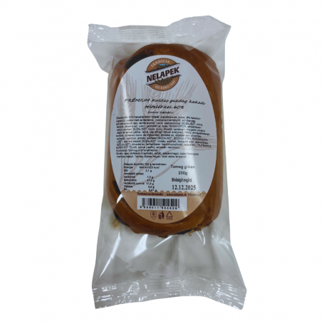 Nelapek prémium kalács gazdag kakaós töltelékkel 60% 200 g KICSI