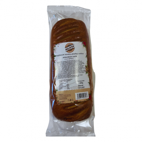 Nelapek prémium kalács gazdag mákos töltelékkel 60% 400 g