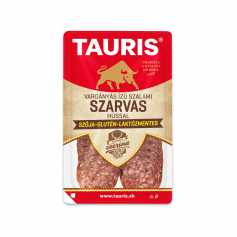 Tauris vargányás ízű szalámi szarvas hússal szeletelt 50 g.