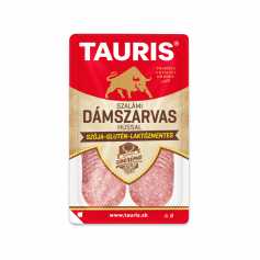 Tauris szalámi dámszarvas hússal szeletelt 50 g.
